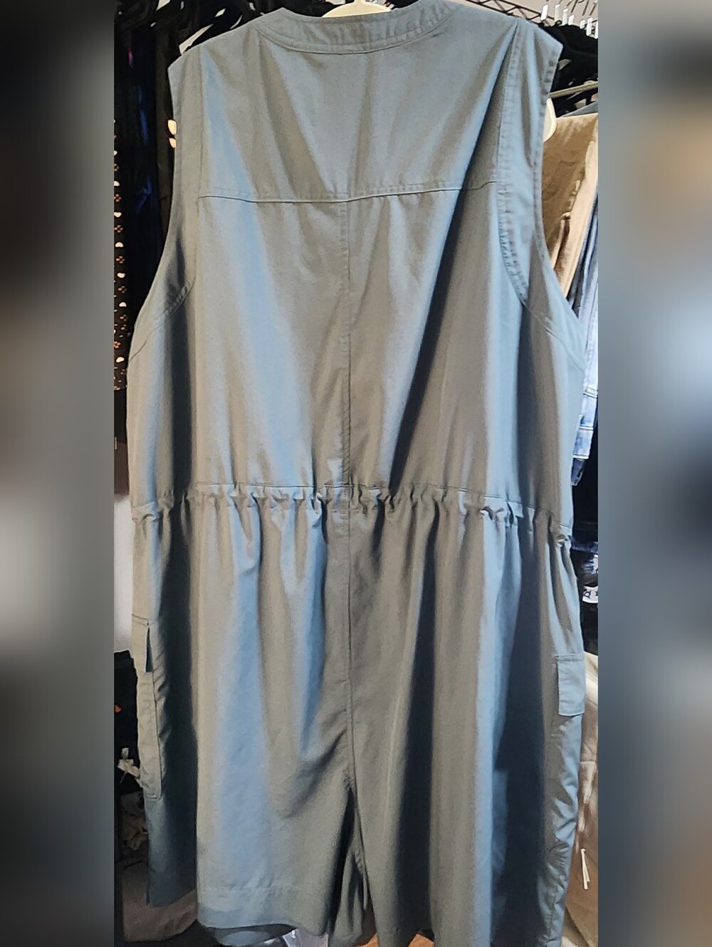 OLD NAVY Sleeveless Utility Shorts Jumper In Grey/ Green Or Mustard Yellow - Picture 4 of 7